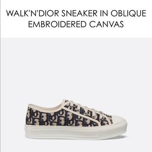 WALK'N'DIOR SNEAKER IN OBLIQUE EMBROIDERED CANVAS